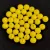 Czech Pressed Round Glass Bead -  Alabaster Vivid Yellow - 4mm