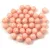 Czech Pressed Round Glass Bead -  Milky Peach - 4mm