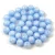 Czech Pressed Round Glass Bead -  Milky Light Blue - 4mm