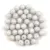 Czech Pressed Round Glass Bead - Milky Grey  - 4mm