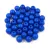 Czech Pressed Round Glass Bead -  Alabaster Vivid Blue - 4mm
