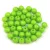 Czech Pressed Round Glass Bead -  Alabaster Vivid Lime - 4mm