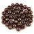 Czech Pressed Round Glass Bead - Eggplant Bronze - 4mm