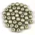 Czech Pressed Round Glass Bead - matte metallic clay - 4mm