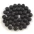 Czech Pressed Round Glass Bead - Jet Matt - 4mm