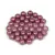 Czech Pressed Round Glass Bead - pastel burgundy -4mm