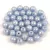 Czech Pressed Round Glass Bead - Light Sapphire Silver Luster - 4mm