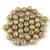 Czech Pressed Round Glass Bead - Light Sapphire Gold Luster - 4mm