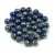 Préselt golyó gyöngy- Cobalt Picasso - 4mm
