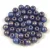 Czech Pressed Round Glass Bead - Light Cobalt Bronze - 4mm