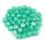 Czech Pressed Round Glass Bead - Turquoise Green Opal Blend AB - 4mm