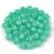 Czech Pressed Round Glass Bead - Turquoise Green Opal Blend - 4mm