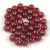 Czech Pressed Round Glass Bead - Siam Bronze Splash- 4mm