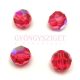 Swarovski firepolished round bead 8mm - Indian Pink AB