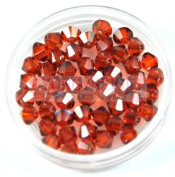 Swarovski bicone 4mm - crystal red magma