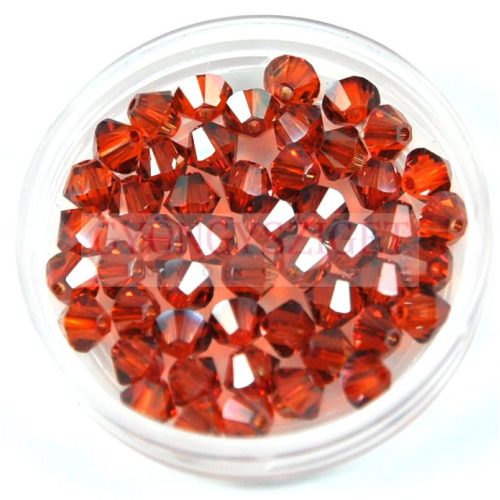 Swarovski bicone 4mm - crystal red magma