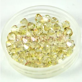 Swarovski bicone 3mm - crystal luminous green