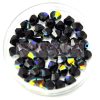 Swarovski bicone 3mm - jet ab Swarovski bicone 3mm - jet ab