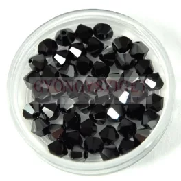 Swarovski bicone 3mm - Jet Hematite