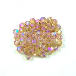 Swarovski bicone 3mm - Light Colorado Topaz Shimmer 2x