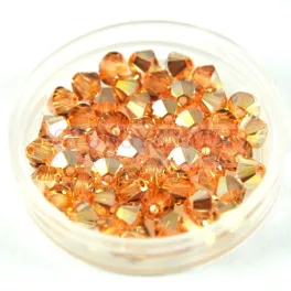 Swarovski bicone 3mm - crystal metallic sunshine