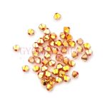 Swarovski bicone 3mm - crystal metallic sunshine