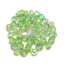 Swarovski bicone 3mm - Peridot Shimmer 2x