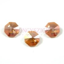   Swarovski - 6404 - crystal copper octagon twohole gomb - 12mm