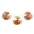 Swarovski - 6404 - crystal copper octagon kétlyukú gomb - 12mm