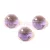 Swarovski - 6404 - tanzanite octagon twohole gomb - 12mm