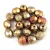 Czech Firepolished Round Glass Bead -  Crystal Gold Iris - 6mm