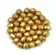 Cseh csiszolt golyó gyöngy - Aztec Gold -6mm
