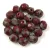 Czech Firepolished Round Glass Bead - gray oxblood blend - 6mm