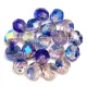 Cseh csiszolt golyó gyöngy - Crystal Pink Blue AB - 6mm