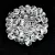 Czech Firepolished Round Glass Bead - crystal - 6mm