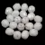Czech Firepolished Round Glass Bead - Chalk White Milky White - 6mm