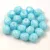 Cseh csiszolt golyó gyöngy - Chalk White Milky Turquoise - 6mm
