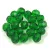 Cseh csiszolt golyó gyöngy - Transparent Green - 6mm