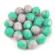 Czech Firepolished Round Glass Bead - Opaque Turquoise Green Light Purple Blend - 6mm