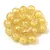 Czech Pressed Round Glass Bead - Cracked Honey - 6mm