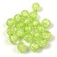 Czech Pressed Round Glass Bead - Cracked Lime - 6mm