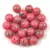 Cseh préselt golyó gyöngy - Pink Green Splash - 6mm