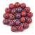 Czech Pressed Round Glass Bead - Brown Blue Splash - 6mm
