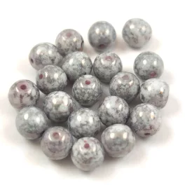 Cseh préselt golyó - Alabaster Gray Marble - 6mm