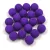 Czech Pressed Round Glass Bead - Silk Satin Dark Violet - 6mm