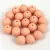 Cseh préselt  golyó gyöngy - White Opal Matt Peach - 6mm