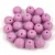 Cseh préselt  golyó gyöngy - White Opal Matt Light Mauve - 6mm