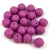 Cseh préselt  golyó gyöngy - White Opal Matt Mauve - 6mm