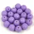 Cseh préselt  golyó gyöngy - White Opal Matt Purple - 6mm