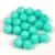 Cseh préselt  golyó gyöngy - Milky Turquoise Green - 6mm